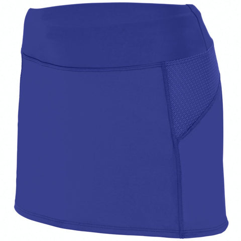 Augusta Sportswear Ladies Femfit Skort in Purple/Graphite  -Part of the Ladies, Augusta-Products product lines at KanaleyCreations.com