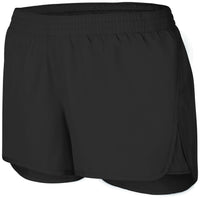 Augusta Sportswear Ladies Wayfarer Shorts in Black  -Part of the Ladies, Ladies-Shorts, Augusta-Products product lines at KanaleyCreations.com