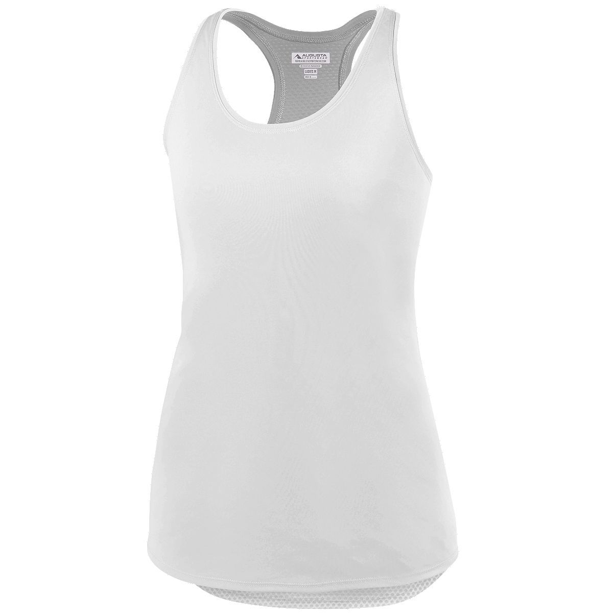 Augusta Sportswear Ladies Sojourner Tank in White  -Part of the Ladies, Ladies-Tank, Augusta-Products, Shirts product lines at KanaleyCreations.com