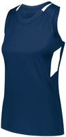 Augusta Sportswear Ladies Crossover Tank in Navy/White  -Part of the Ladies, Ladies-Tank, Augusta-Products, Lacrosse, Shirts, All-Sports, All-Sports-1 product lines at KanaleyCreations.com