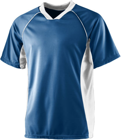 Augusta Sportswear Wicking Soccer Jersey in Navy/White  -Part of the Adult, Adult-Jersey, Augusta-Products, Soccer, Shirts, All-Sports-1 product lines at KanaleyCreations.com