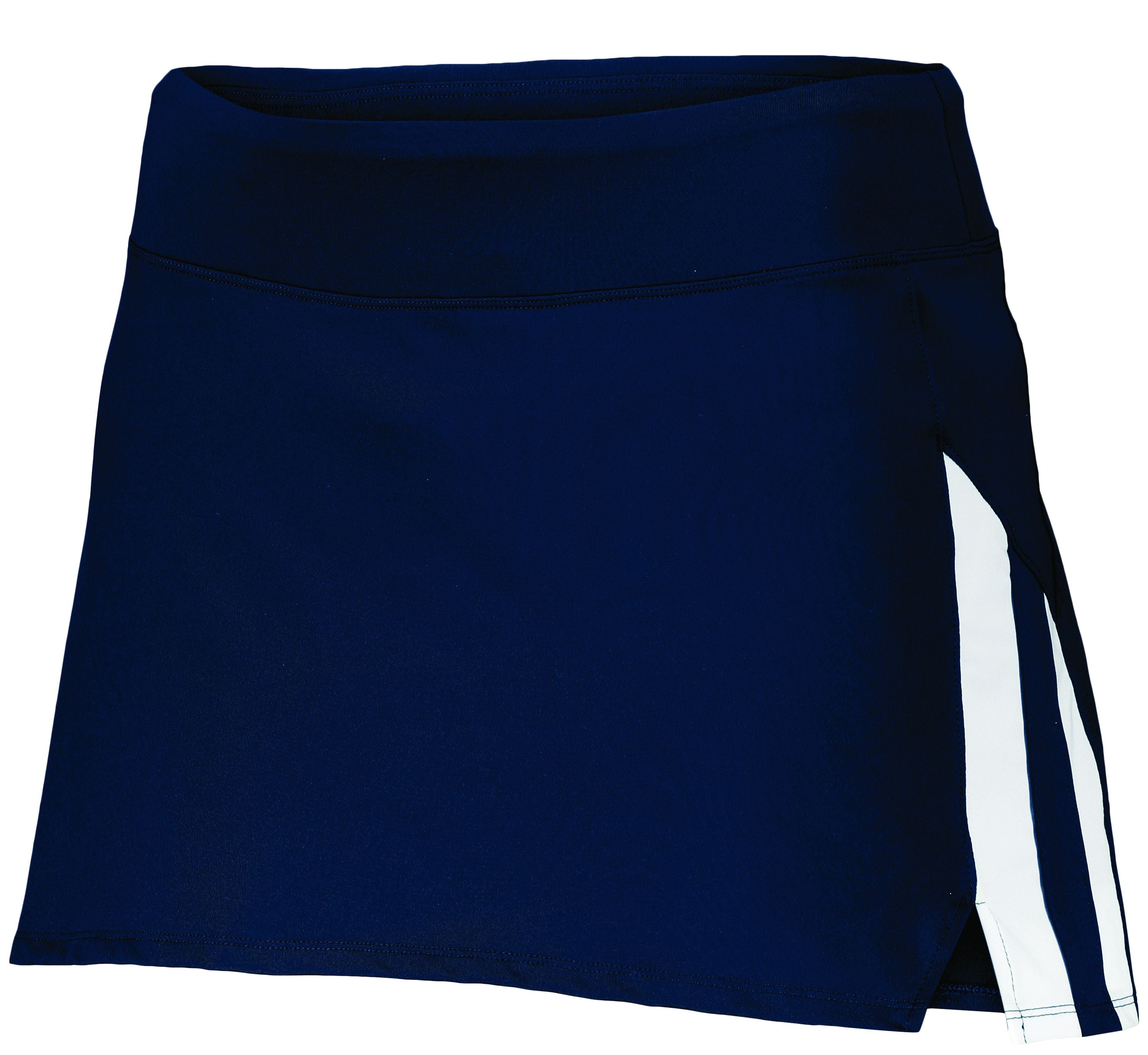 Augusta Sportswear Girls Full Force Skort in Navy/White  -Part of the Girls, Augusta-Products product lines at KanaleyCreations.com
