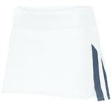 Augusta Sportswear Girls Full Force Skort in White/Graphite  -Part of the Girls, Augusta-Products product lines at KanaleyCreations.com