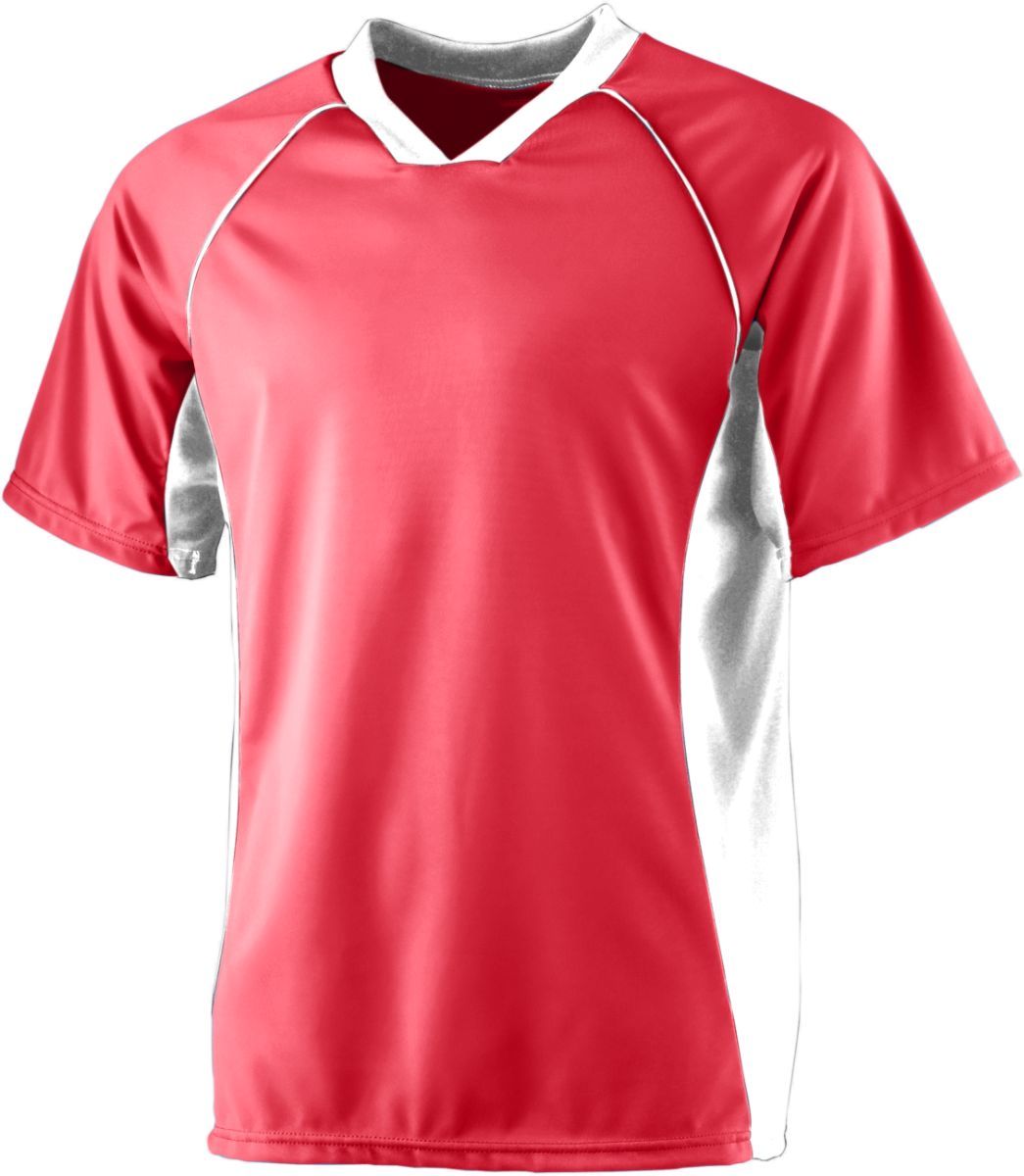 Augusta Sportswear Youth Wicking Soccer Jersey in Red/White  -Part of the Youth, Youth-Jersey, Augusta-Products, Soccer, Shirts, All-Sports-1 product lines at KanaleyCreations.com