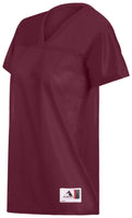 Augusta Sportswear Girls Replica Football Tee in Maroon  -Part of the Girls, Augusta-Products, Football, Girls-Jersey, Shirts, All-Sports, All-Sports-1 product lines at KanaleyCreations.com