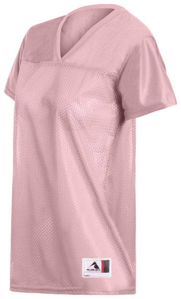 Augusta Sportswear Girls Replica Football Tee in Light Pink  -Part of the Girls, Augusta-Products, Football, Girls-Jersey, Shirts, All-Sports, All-Sports-1 product lines at KanaleyCreations.com