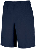 Russell Athletic Basic Cotton Pocket Shorts in Navy  -Part of the Adult, Adult-Shorts, Russell-Athletic-Products product lines at KanaleyCreations.com