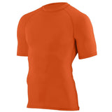 Augusta Sportswear Hyperform Compression Short Sleeve Tee in Orange  -Part of the Adult, Adult-Tee-Shirt, T-Shirts, Augusta-Products, Shirts product lines at KanaleyCreations.com