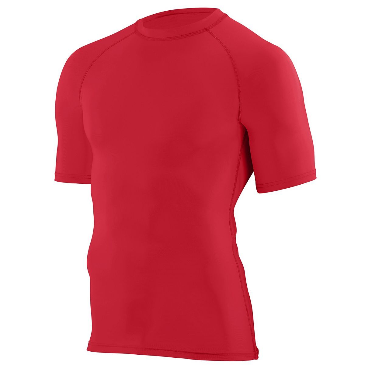 Augusta Sportswear Hyperform Compression Short Sleeve Tee in Red  -Part of the Adult, Adult-Tee-Shirt, T-Shirts, Augusta-Products, Shirts product lines at KanaleyCreations.com