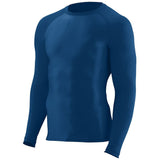 Augusta Sportswear Hyperform Compression Long Sleeve Shirt in Navy  -Part of the Adult, Augusta-Products, Shirts product lines at KanaleyCreations.com