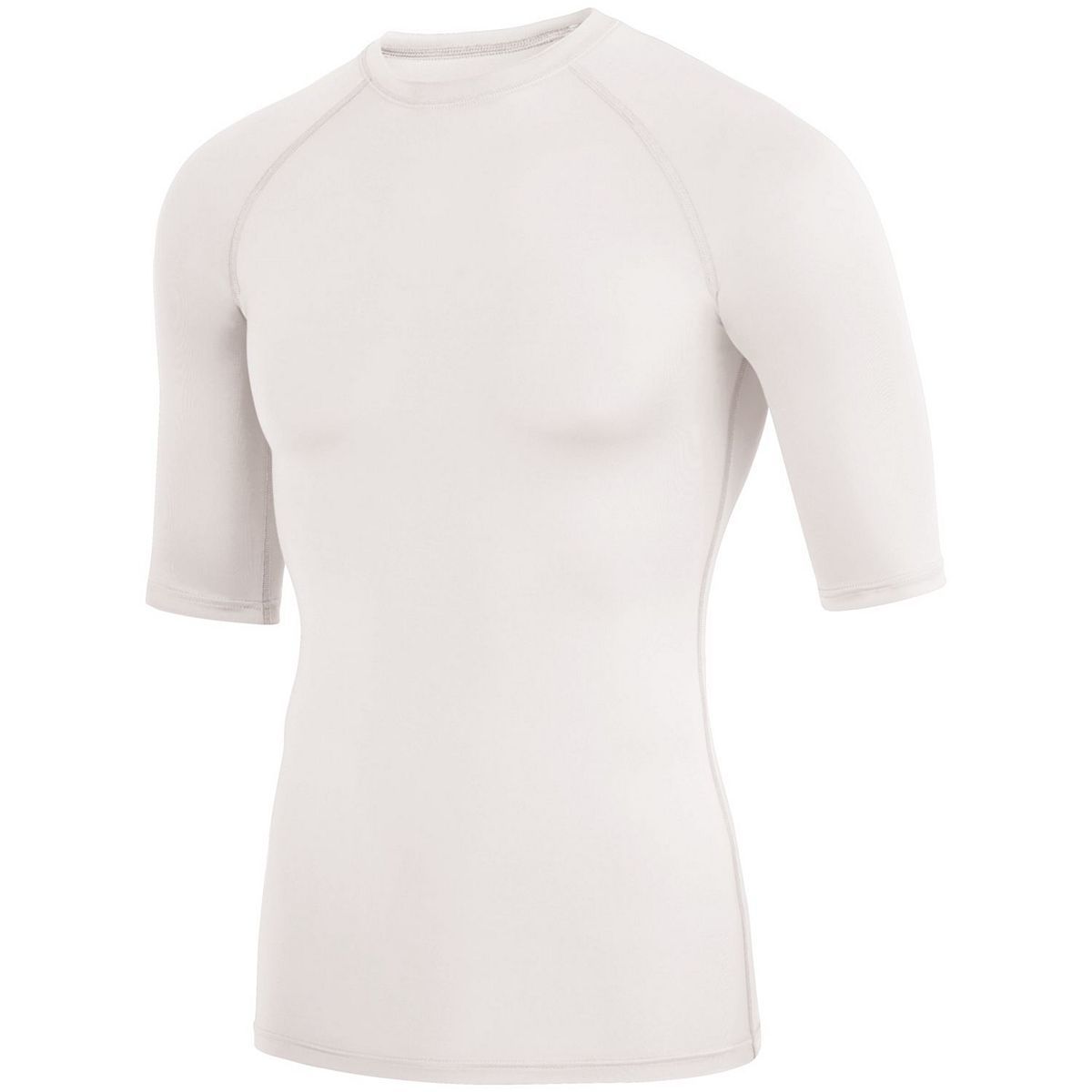 Augusta Sportswear Hyperform Compression Half Sleeve Tee in White  -Part of the Adult, Adult-Tee-Shirt, T-Shirts, Augusta-Products, Shirts product lines at KanaleyCreations.com