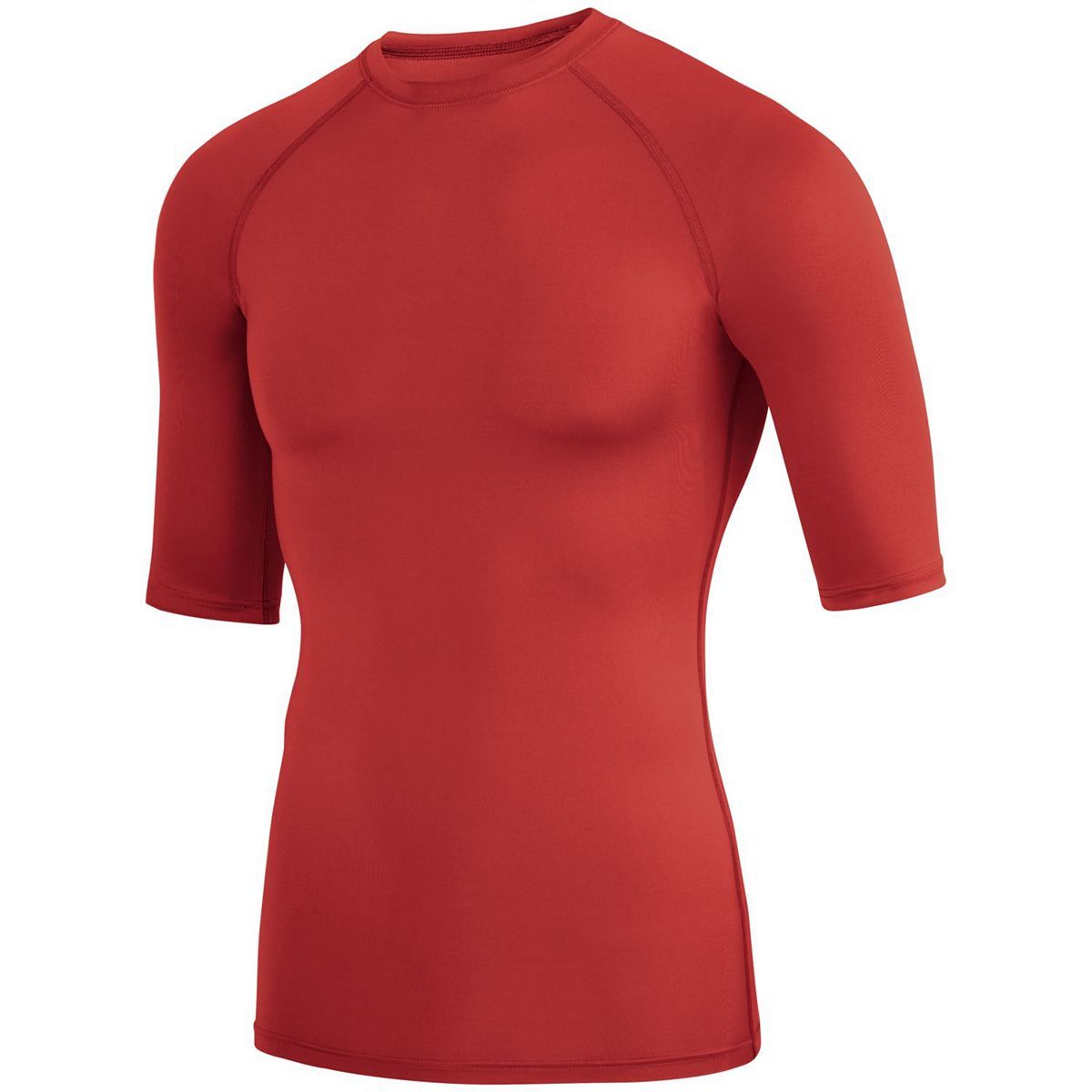 Augusta Sportswear Hyperform Compression Half Sleeve Tee in Red  -Part of the Adult, Adult-Tee-Shirt, T-Shirts, Augusta-Products, Shirts product lines at KanaleyCreations.com
