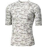 Augusta Sportswear Hyperform Compression Half Sleeve Tee in White Digi  -Part of the Adult, Adult-Tee-Shirt, T-Shirts, Augusta-Products, Shirts product lines at KanaleyCreations.com