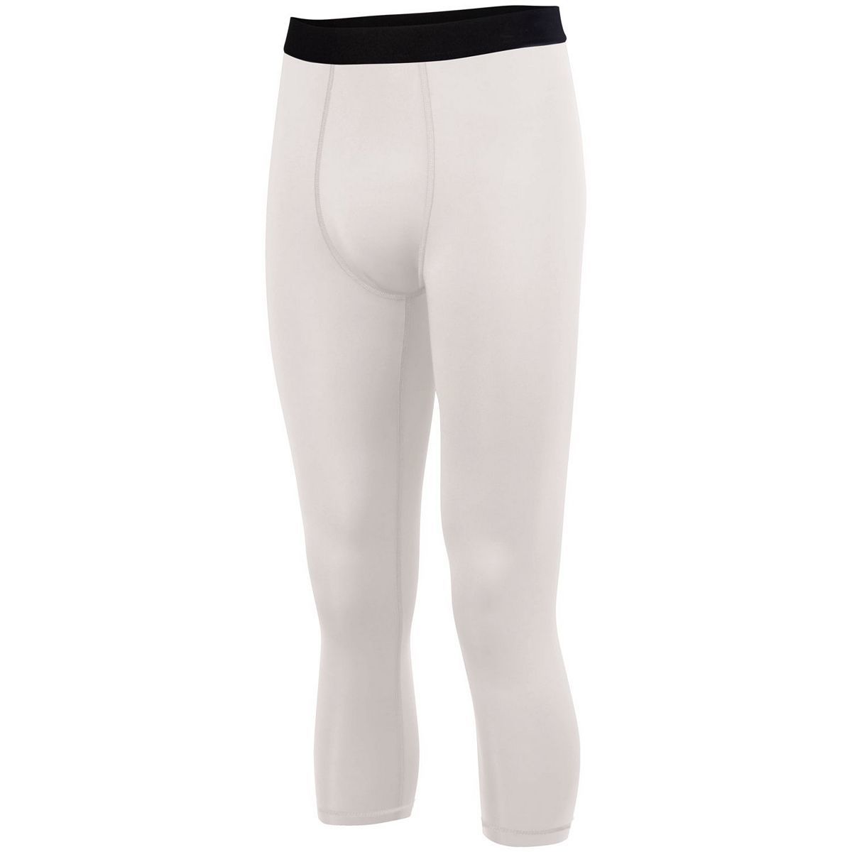 Augusta Sportswear Hyperform Compression Calf-Length Tight in White  -Part of the Adult, Augusta-Products product lines at KanaleyCreations.com