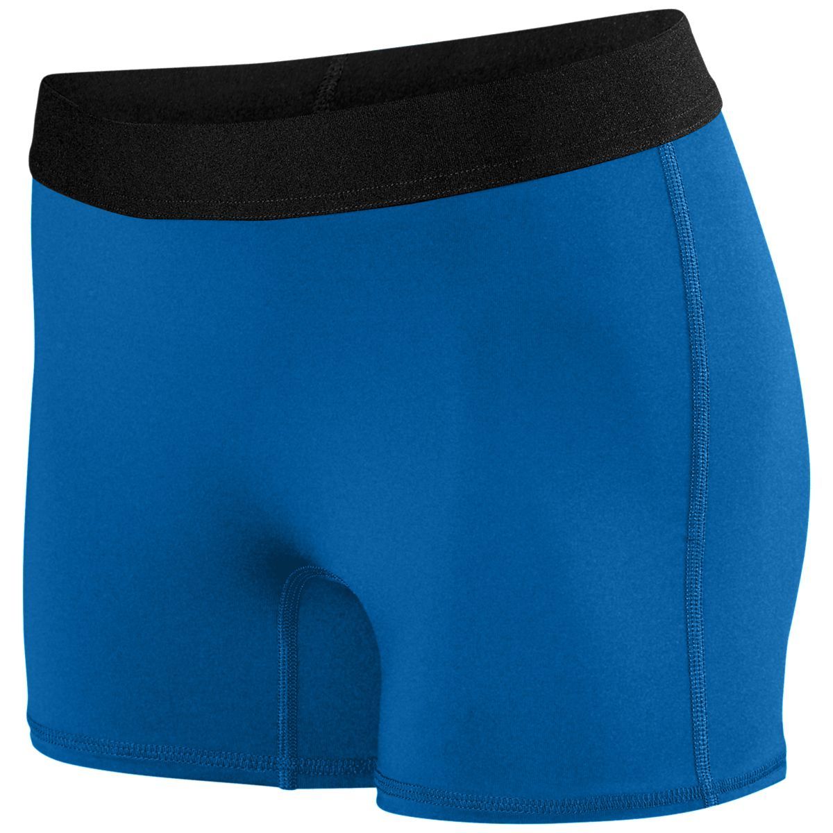Augusta Sportswear Ladies Hyperform Fitted Shorts in Royal  -Part of the Ladies, Ladies-Shorts, Augusta-Products product lines at KanaleyCreations.com