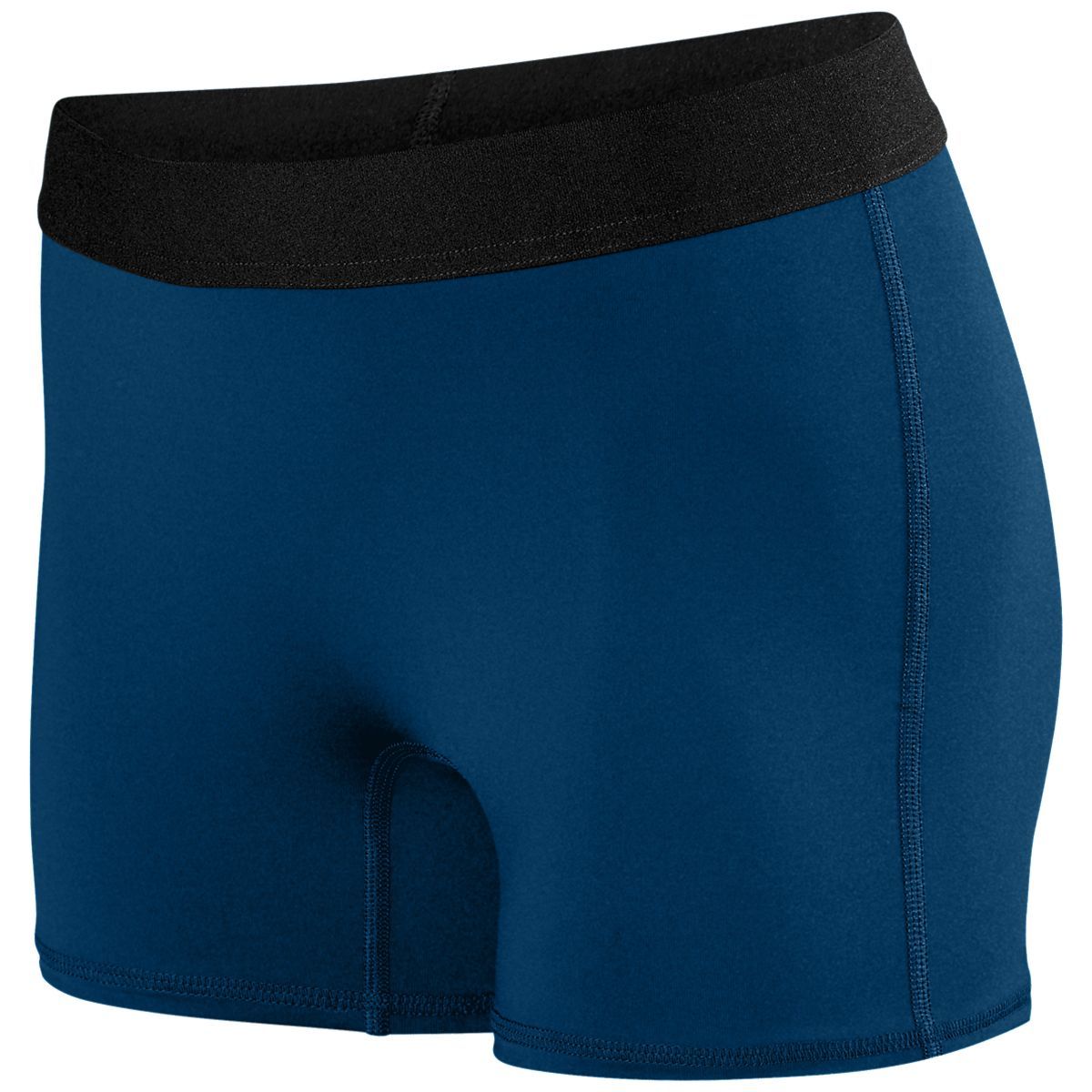 Augusta Sportswear Ladies Hyperform Fitted Shorts in Navy  -Part of the Ladies, Ladies-Shorts, Augusta-Products product lines at KanaleyCreations.com