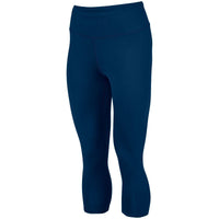 Augusta Sportswear Ladies Hyperform Compression Capri in Navy  -Part of the Ladies, Augusta-Products product lines at KanaleyCreations.com