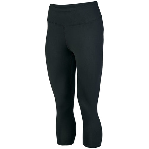 Augusta Sportswear Ladies Hyperform Compression Capri in Black  -Part of the Ladies, Augusta-Products product lines at KanaleyCreations.com