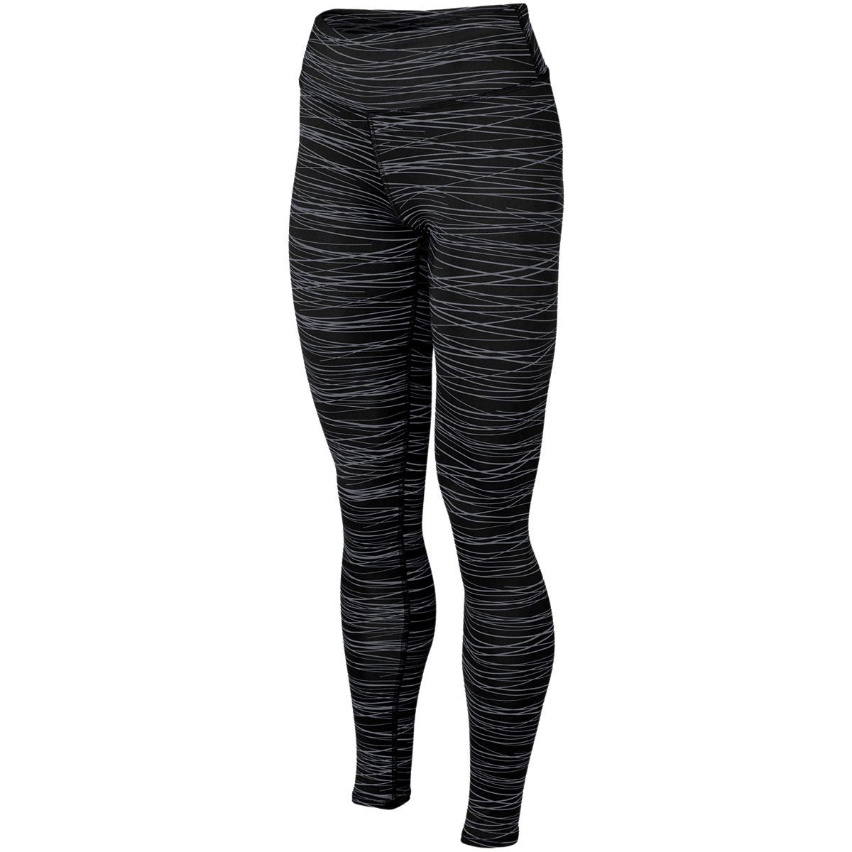 Augusta Sportswear Ladies Hyperform Compression Tight in Black/Graphite Print  -Part of the Ladies, Augusta-Products product lines at KanaleyCreations.com