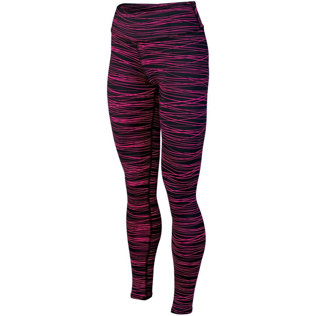 Augusta Sportswear Ladies Hyperform Compression Tight in Black/Pink Print  -Part of the Ladies, Augusta-Products product lines at KanaleyCreations.com