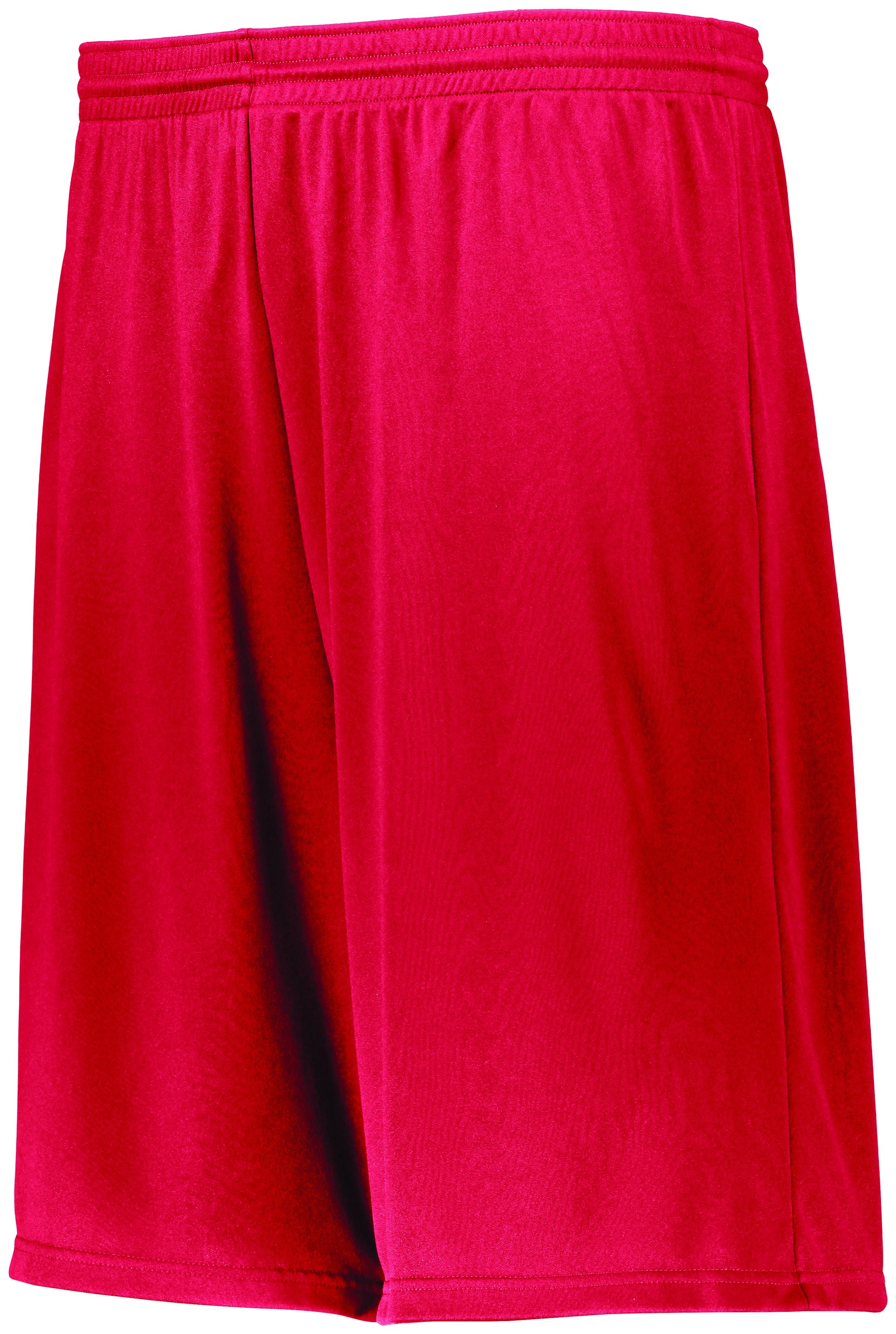 Augusta Sportswear Longer Length Attain Wicking Shorts in Red  -Part of the Adult, Adult-Shorts, Augusta-Products product lines at KanaleyCreations.com