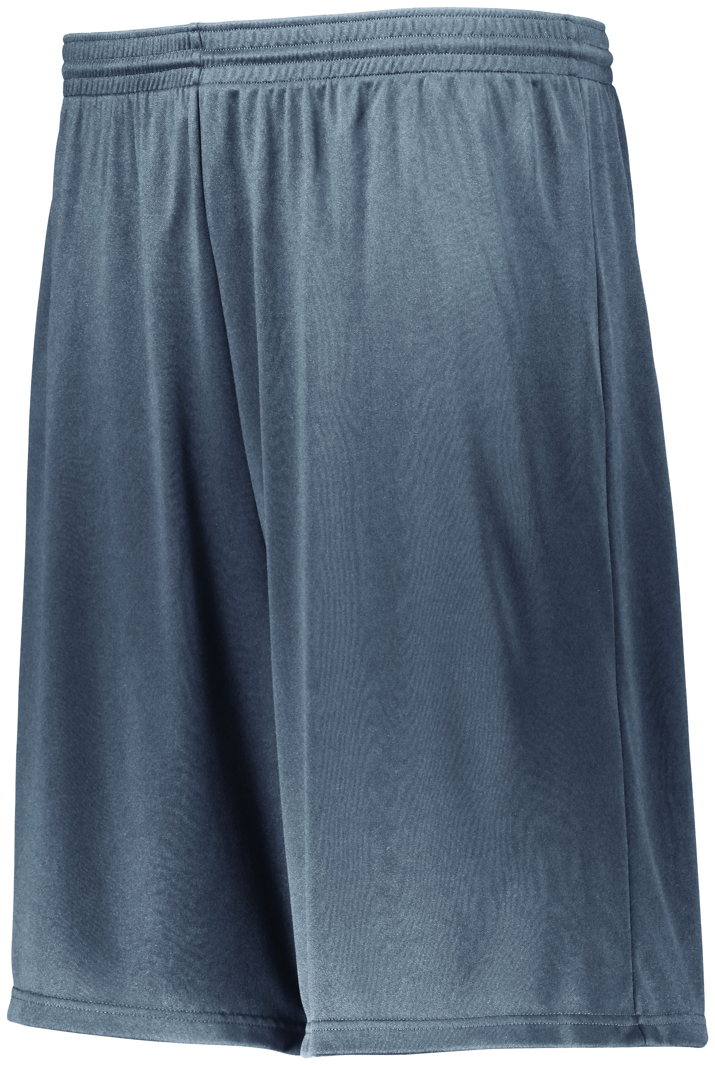 Augusta Sportswear Longer Length Attain Wicking Shorts in Graphite  -Part of the Adult, Adult-Shorts, Augusta-Products product lines at KanaleyCreations.com