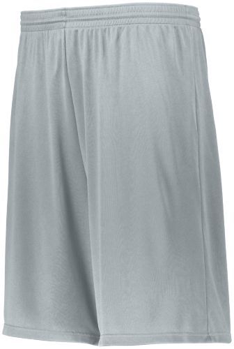 Augusta Sportswear Youth Longer Length Attain Wicking Shorts in Silver  -Part of the Youth, Youth-Shorts, Augusta-Products product lines at KanaleyCreations.com