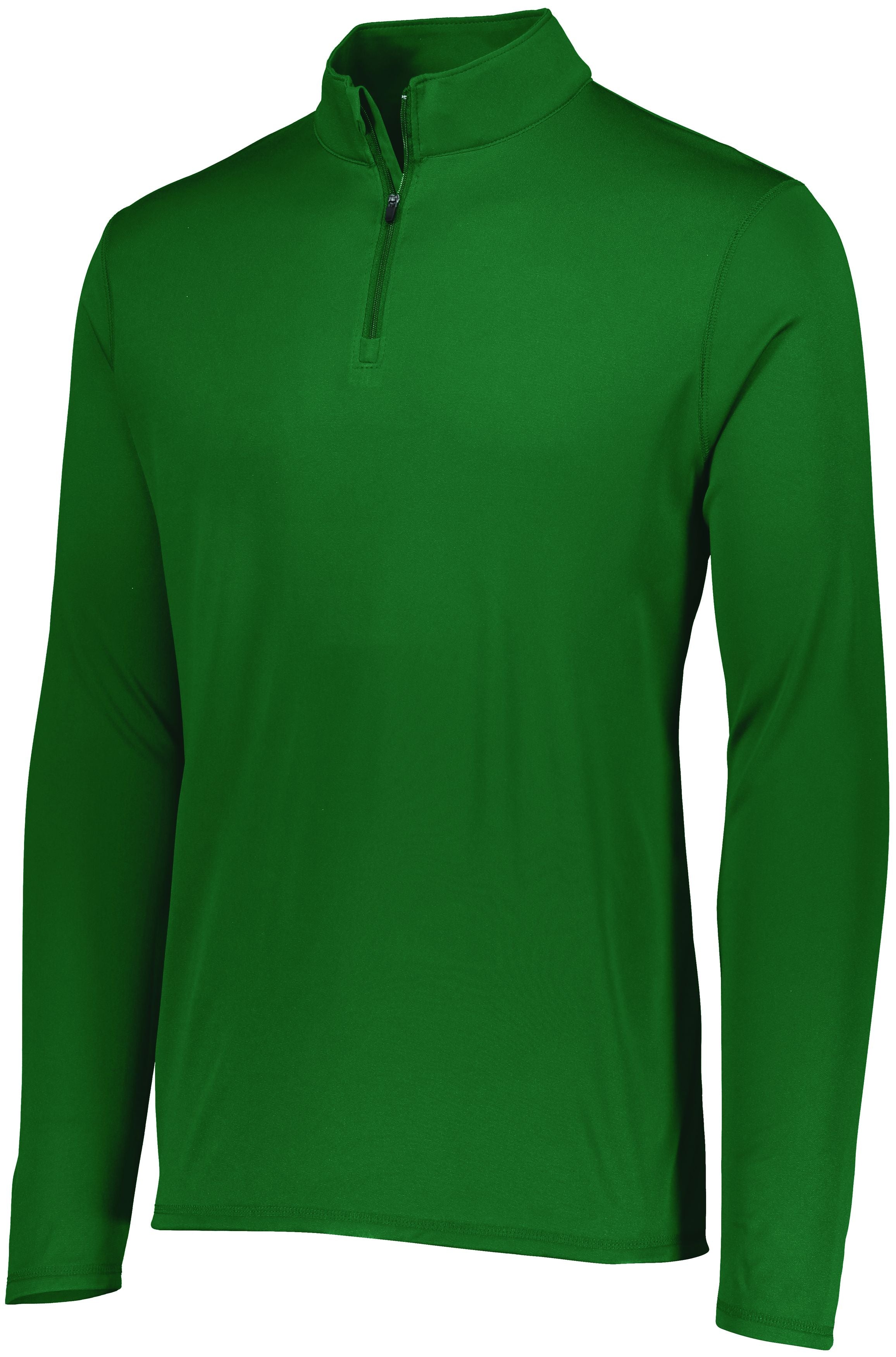 Augusta Sportswear Attain Wicking 1/4 Zip Pullover in Dark Green  -Part of the Adult, Adult-Pullover, Augusta-Products, Outerwear product lines at KanaleyCreations.com
