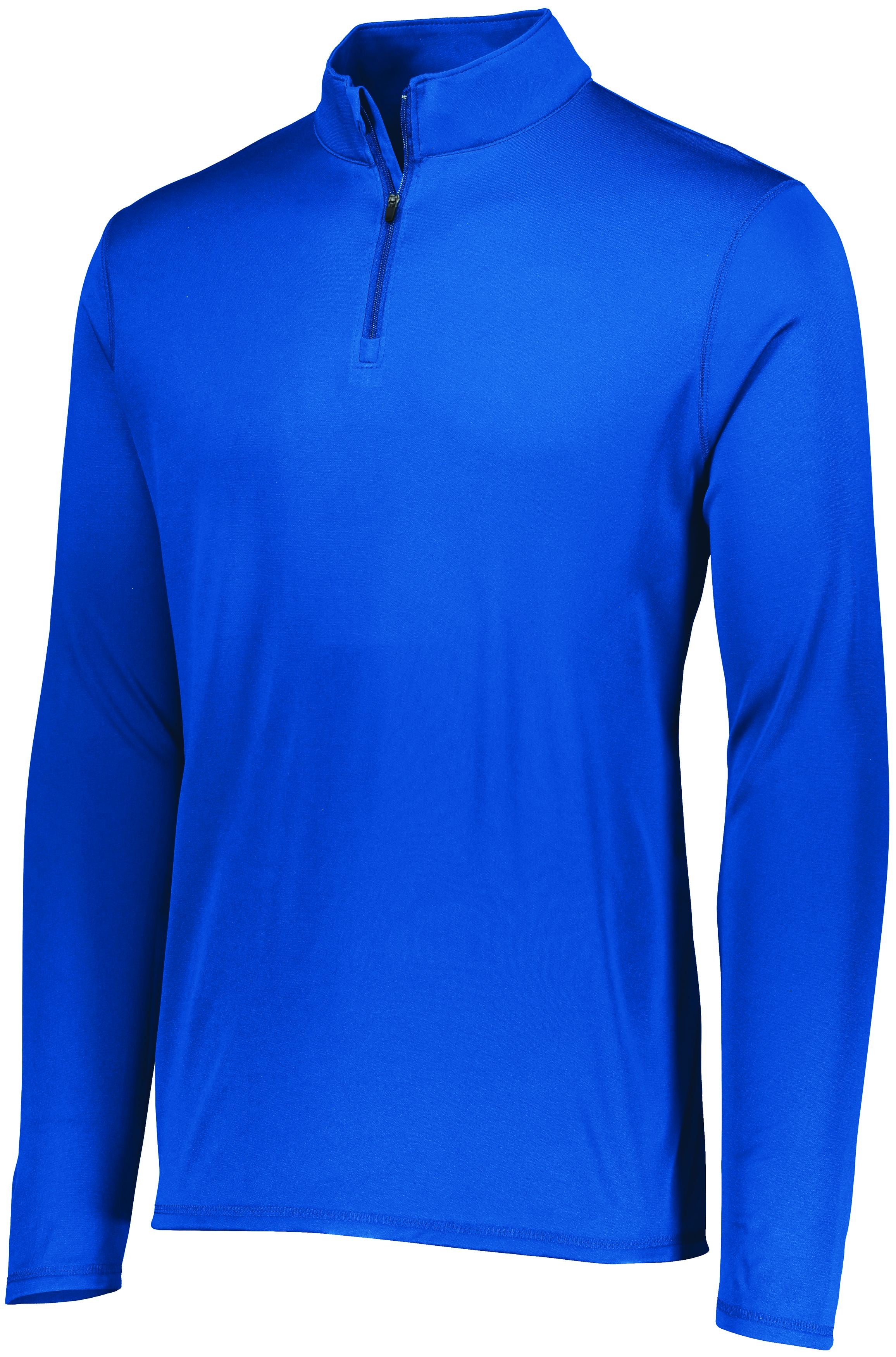 Augusta Sportswear Attain Wicking 1/4 Zip Pullover in Royal  -Part of the Adult, Adult-Pullover, Augusta-Products, Outerwear product lines at KanaleyCreations.com