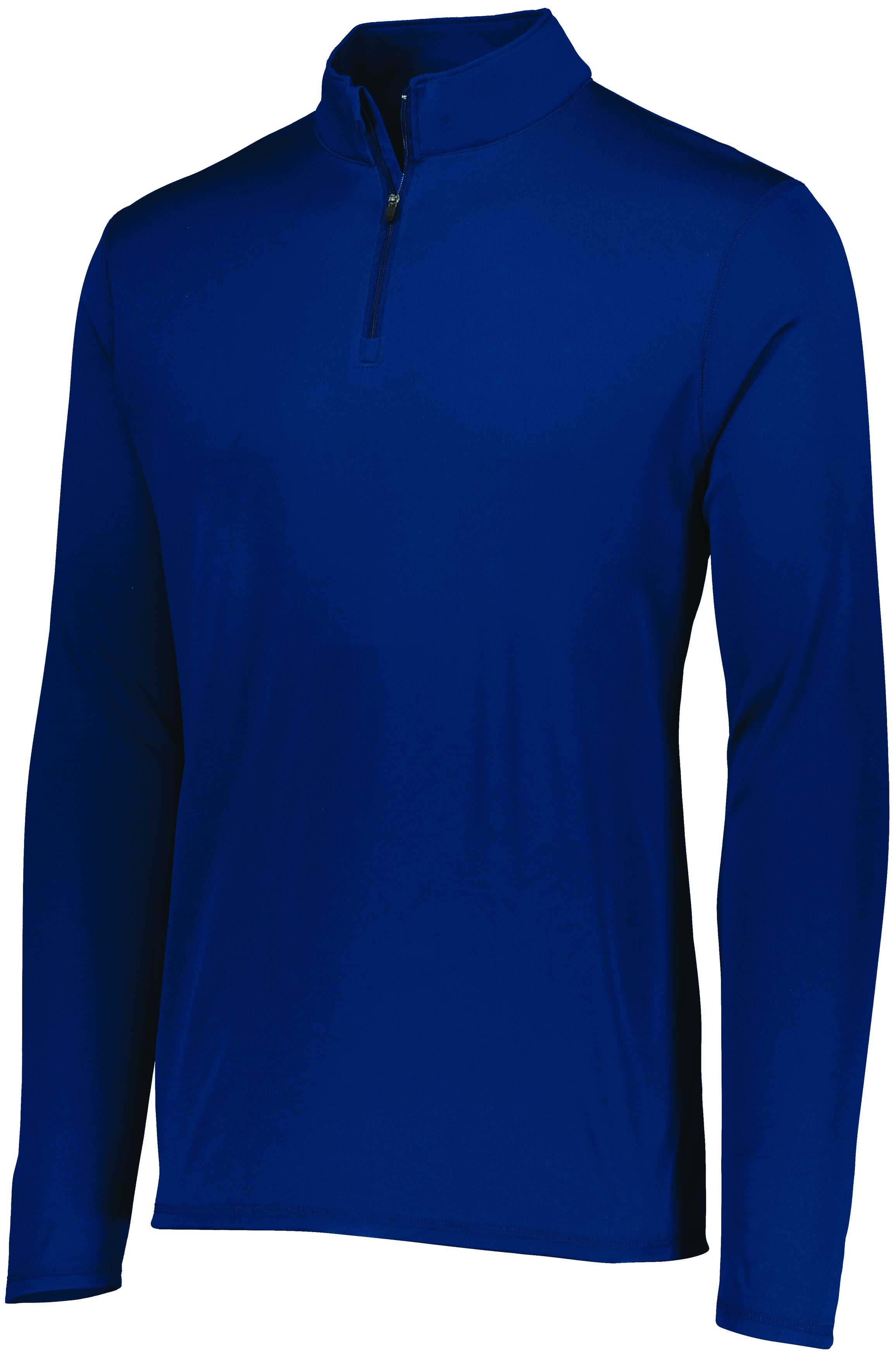 Augusta Sportswear Attain Wicking 1/4 Zip Pullover in Navy  -Part of the Adult, Adult-Pullover, Augusta-Products, Outerwear product lines at KanaleyCreations.com