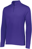 Augusta Sportswear Youth Attain Wicking 1/4 Zip Pullover in Purple  -Part of the Youth, Youth-Pullover, Augusta-Products, Outerwear product lines at KanaleyCreations.com