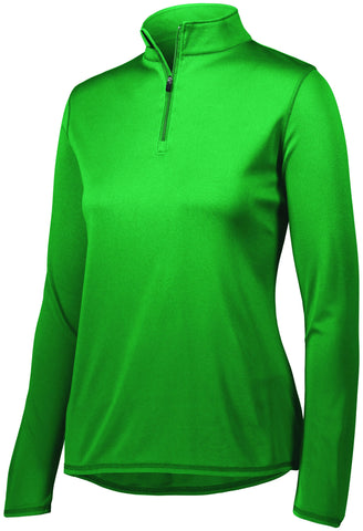 Augusta Sportswear Ladies Attain Wicking 1/4 Zip Pullover in Kelly  -Part of the Ladies, Ladies-Pullover, Augusta-Products, Outerwear product lines at KanaleyCreations.com