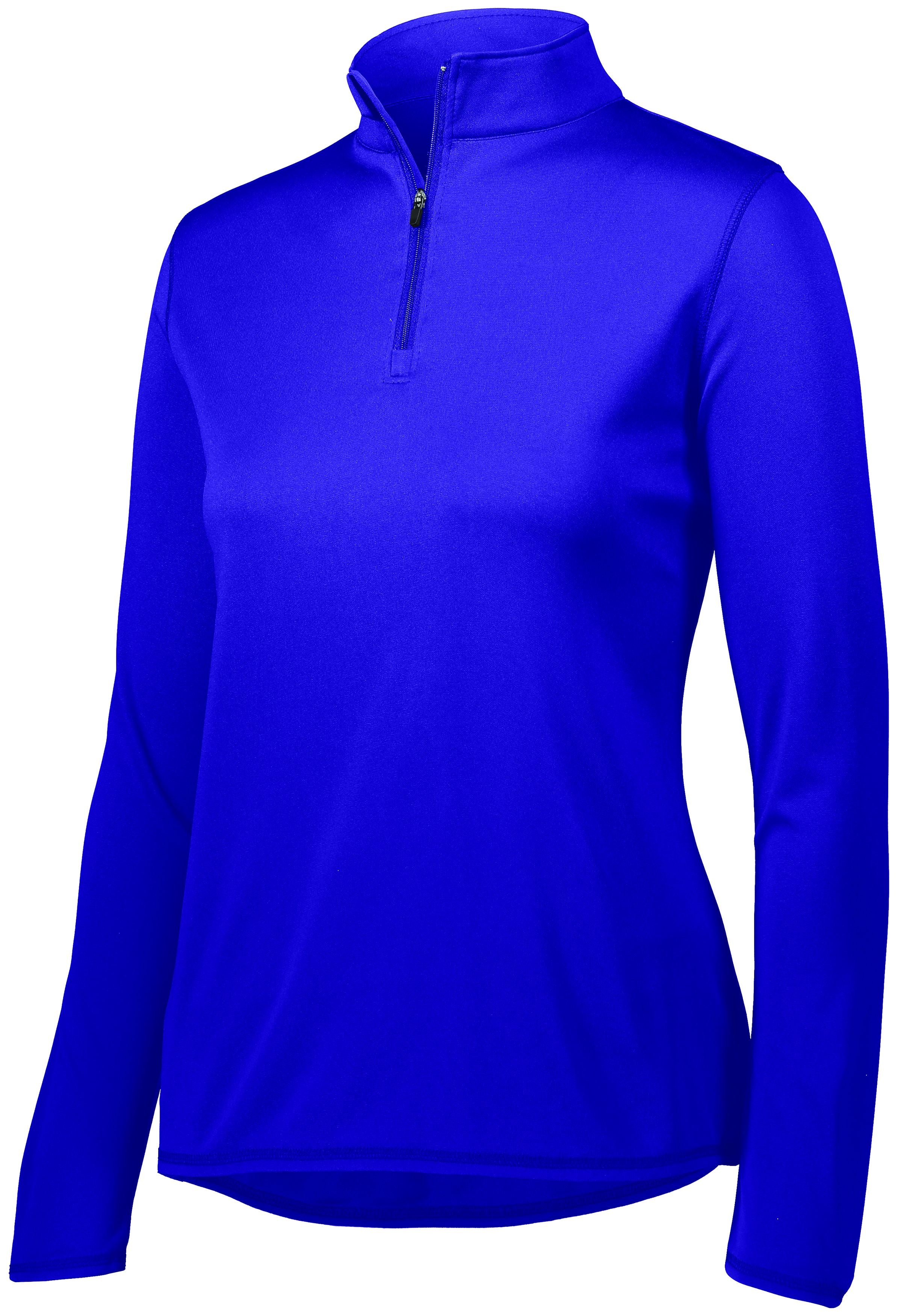 Augusta Sportswear Ladies Attain Wicking 1/4 Zip Pullover in Purple  -Part of the Ladies, Ladies-Pullover, Augusta-Products, Outerwear product lines at KanaleyCreations.com