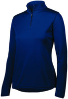 Augusta Sportswear Ladies Attain Wicking 1/4 Zip Pullover in Navy  -Part of the Ladies, Ladies-Pullover, Augusta-Products, Outerwear product lines at KanaleyCreations.com