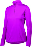 Augusta Sportswear Ladies Attain Wicking 1/4 Zip Pullover in Power Pink  -Part of the Ladies, Ladies-Pullover, Augusta-Products, Outerwear product lines at KanaleyCreations.com