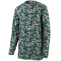 Augusta Sportswear Digi Camo Wicking Long Sleeve T-Shirt in Dark Green Digi  -Part of the Adult, Adult-Tee-Shirt, T-Shirts, Augusta-Products, Shirts product lines at KanaleyCreations.com