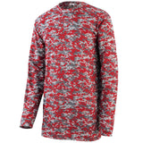 Augusta Sportswear Digi Camo Wicking Long Sleeve T-Shirt in Red Digi  -Part of the Adult, Adult-Tee-Shirt, T-Shirts, Augusta-Products, Shirts product lines at KanaleyCreations.com