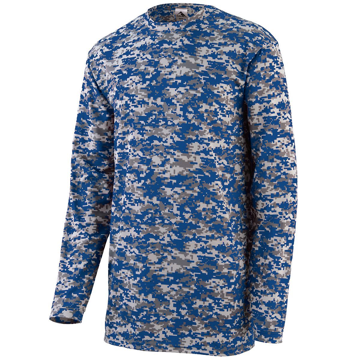 Augusta Sportswear Digi Camo Wicking Long Sleeve T-Shirt in Royal Digi  -Part of the Adult, Adult-Tee-Shirt, T-Shirts, Augusta-Products, Shirts product lines at KanaleyCreations.com
