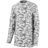 Augusta Sportswear Digi Camo Wicking Long Sleeve T-Shirt in White Digi  -Part of the Adult, Adult-Tee-Shirt, T-Shirts, Augusta-Products, Shirts product lines at KanaleyCreations.com