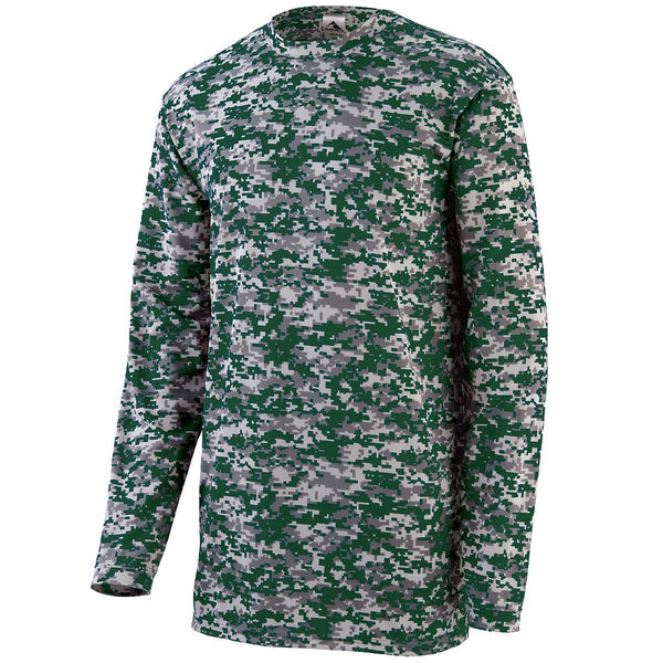 YOUTH DIGI CAMO WICKING LONG SLEEVE T-SHIRT from Augusta Sportswear