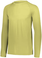 Augusta Sportswear Youth Attain Wicking Long Sleeve Tee in Vegas Gold  -Part of the Youth, Youth-Tee-Shirt, T-Shirts, Augusta-Products, Shirts product lines at KanaleyCreations.com