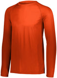 Augusta Sportswear Youth Attain Wicking Long Sleeve Tee in Orange  -Part of the Youth, Youth-Tee-Shirt, T-Shirts, Augusta-Products, Shirts product lines at KanaleyCreations.com