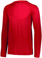 Augusta Sportswear Youth Attain Wicking Long Sleeve Tee in Red  -Part of the Youth, Youth-Tee-Shirt, T-Shirts, Augusta-Products, Shirts product lines at KanaleyCreations.com