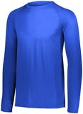 Augusta Sportswear Youth Attain Wicking Long Sleeve Tee in Royal  -Part of the Youth, Youth-Tee-Shirt, T-Shirts, Augusta-Products, Shirts product lines at KanaleyCreations.com