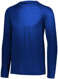 Augusta Sportswear Youth Attain Wicking Long Sleeve Tee in Navy  -Part of the Youth, Youth-Tee-Shirt, T-Shirts, Augusta-Products, Shirts product lines at KanaleyCreations.com