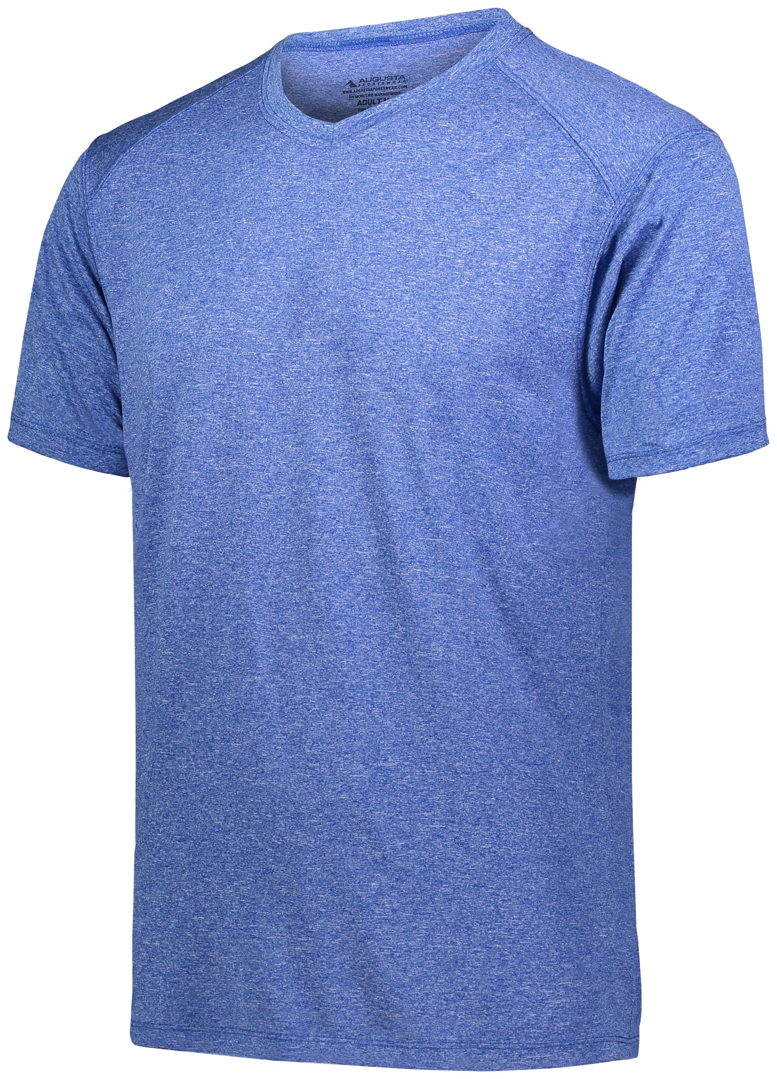 Augusta Sportswear Kinergy Training Tee in Royal Heather  -Part of the Adult, Adult-Tee-Shirt, T-Shirts, Augusta-Products, Shirts product lines at KanaleyCreations.com