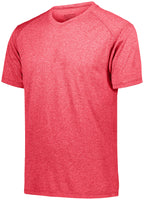 Augusta Sportswear Kinergy Training Tee in Red Heather  -Part of the Adult, Adult-Tee-Shirt, T-Shirts, Augusta-Products, Shirts product lines at KanaleyCreations.com