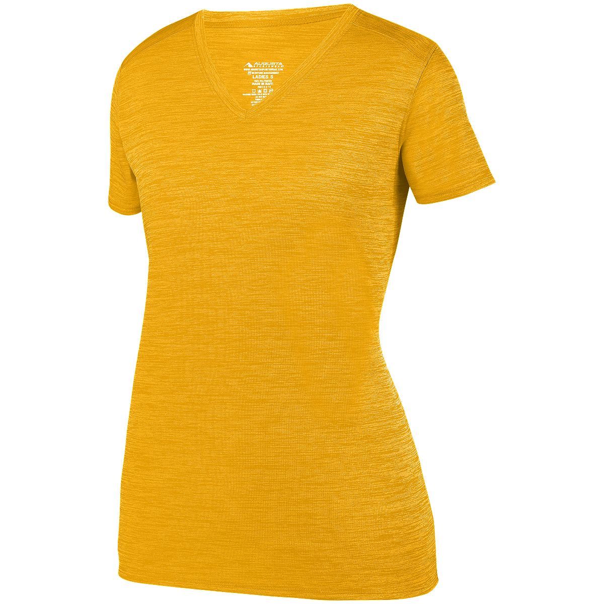 Augusta Sportswear Ladies Shadow Tonal Heather Training Tee in Gold  -Part of the Ladies, Ladies-Tee-Shirt, T-Shirts, Augusta-Products, Shirts, Tonal-Fleece-Collection product lines at KanaleyCreations.com