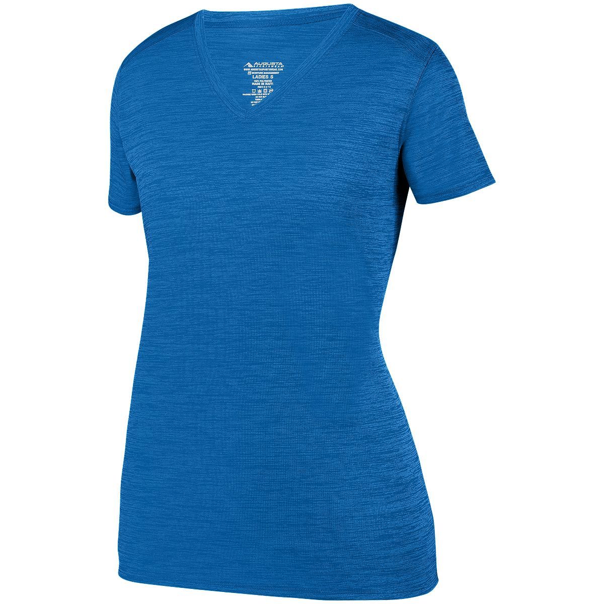Augusta Sportswear Ladies Shadow Tonal Heather Training Tee in Royal  -Part of the Ladies, Ladies-Tee-Shirt, T-Shirts, Augusta-Products, Shirts, Tonal-Fleece-Collection product lines at KanaleyCreations.com