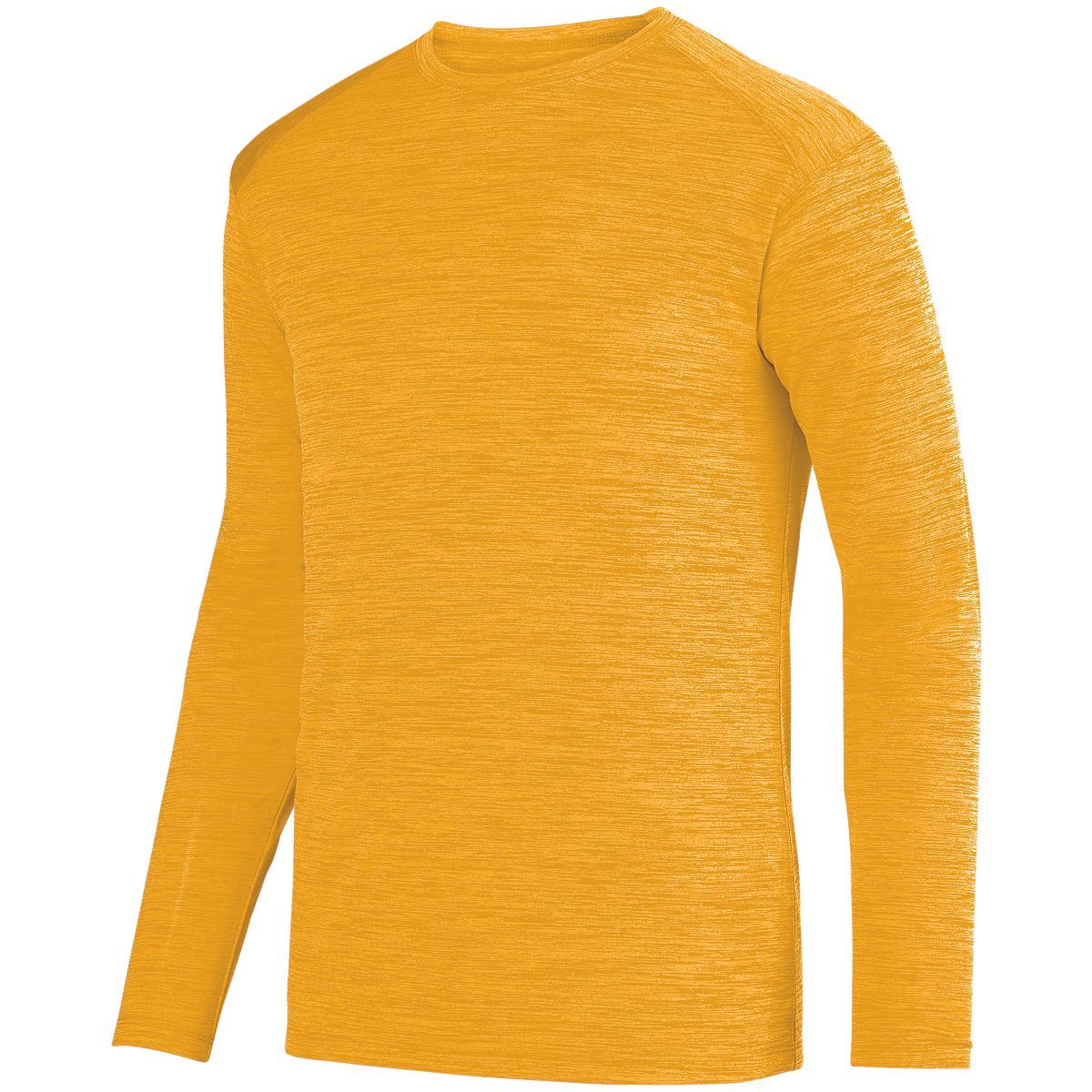 Augusta Sportswear Shadow Tonal Heather Long Sleeve Tee in Gold  -Part of the Adult, Adult-Tee-Shirt, T-Shirts, Augusta-Products, Shirts, Tonal-Fleece-Collection product lines at KanaleyCreations.com